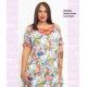 Vestido Globo Loros Rojos