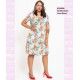 Vestido Nudo Loros Rosas