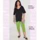 Legging Capri De Punto Liso