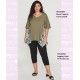 Legging Capri De Punto Liso
