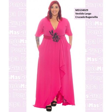 Vestido Largo Cruzado Buganvilla