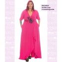 Vestido Largo Cruzado Buganvilla