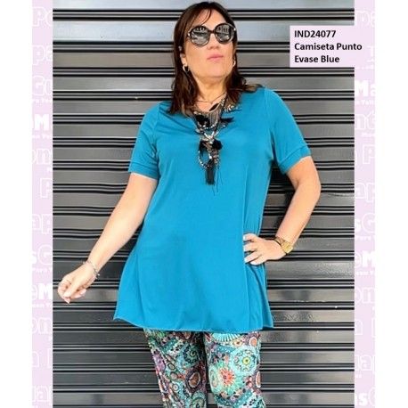 Camiseta Punto Evase Blue