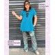 Camiseta Punto Evase Blue