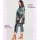 Blazer Ligero Estampado Negro