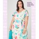 Vestido Largo Espalda Fantasia Turquesa