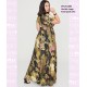 Vestido Largo Estampado Oro