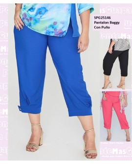 Pantalon Baggy Con Puno