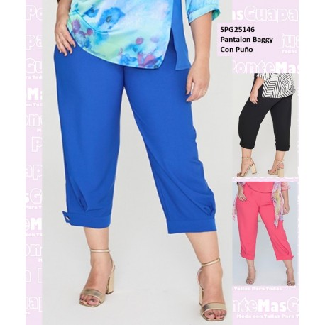 Pantalon Baggy Con Puno