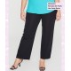 Pantalon De Punto Liso Corte Recto