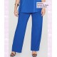 Pantalon De Punto Liso Corte Recto