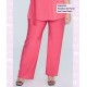 Pantalon De Punto Liso Corte Recto