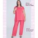 Pantalon De Punto Liso Corte Recto
