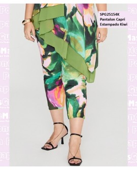 Pantalon Capri Estampado Kiwi