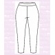 Pantalon Capri Estampado Turquesa