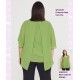 Conjunto Chaqueta Capa Gasa y Blusa Sin Mangas