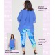 Conjunto Chaqueta Capa Gasa y Blusa Sin Mangas