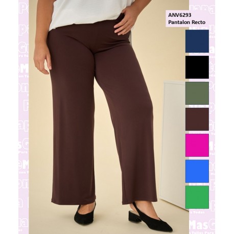 Pantalon Punto Recto Liso