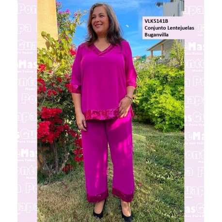 Conjunto Lentejuelas Buganvilla