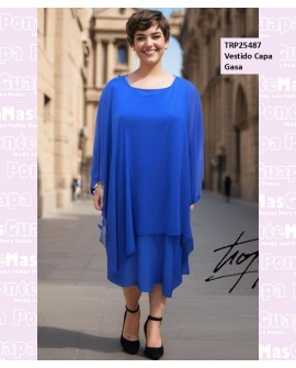 Vestido Capa Gasa
