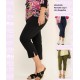 Pantalon Capri Liso Bengalina