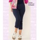 Pantalon Capri Liso Bengalina