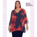 Bluson Doble Gasa Rojo Marino