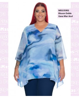 Bluson Doble Gasa Mar Azul