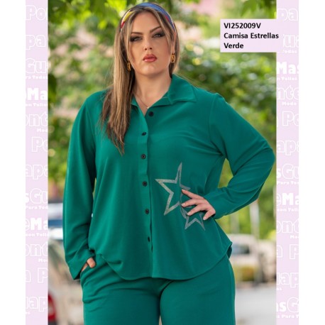 Camisa Estrellas Verde