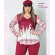 Camiseta Circulos Granate