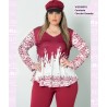 Camiseta Circulos Granate