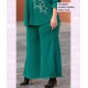 Pantalon Bolsillos Palazo Verde