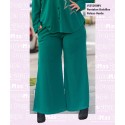 Pantalon Bolsillos Palazo Verde