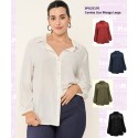 Camisa Lisa Manga Larga