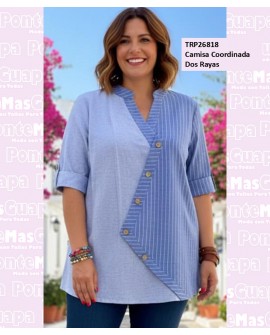 Camisa Coordinada Dos Rayas