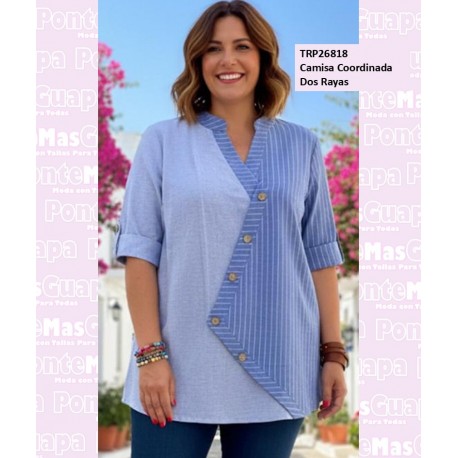 Camisa Coordinada Dos Rayas