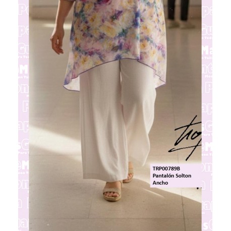 Pantalon Solton Ancho Blanco