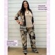 Pantalon Cenefas Palmeras Negro