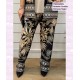 Pantalon Cenefas Palmeras Negro