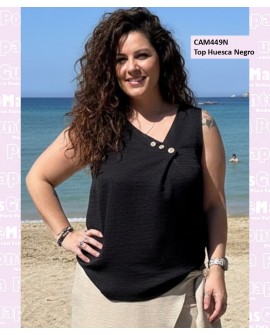 Top Huesca Negro