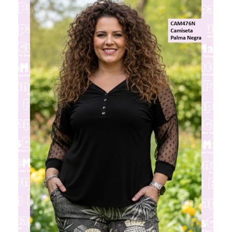 Camiseta Palma Negra