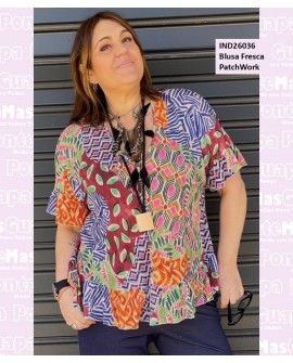 Blusa Fresca PatchWork