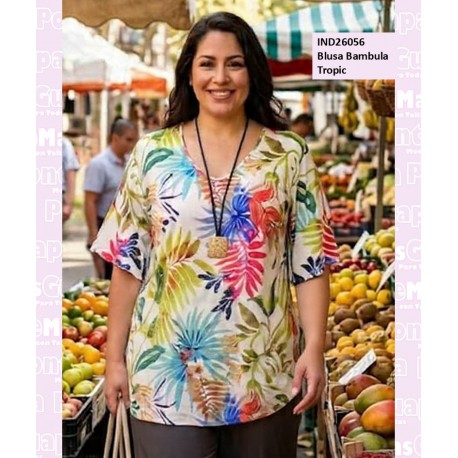 Blusa Bambula Tropic
