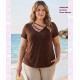 Camiseta Tirana Marron