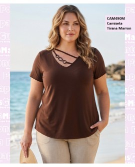 Camiseta Tirana Marron