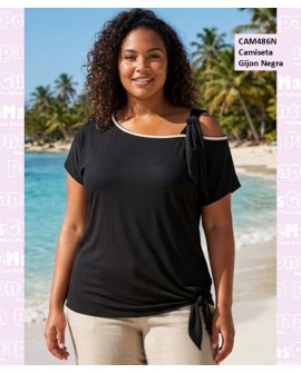 Camiseta Gijon Negro