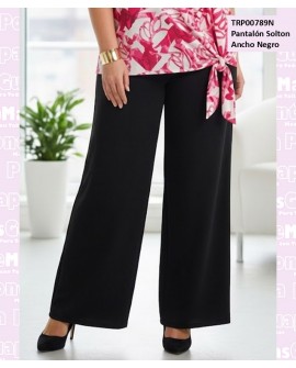 Pantalon Solton Ancho Negro