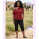 Pantalon Capri Pique