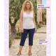 Pantalon Capri Pique