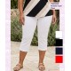 Pantalon Capri Pique